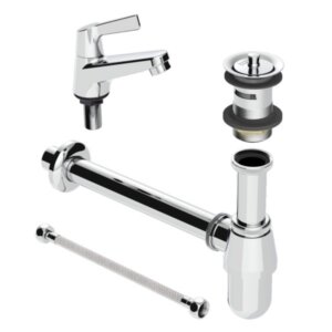 AMERICAN STANDARD FFAST601-1T1509BT0 ชุดก๊อกน้ำเย็นอ่างล้างหน้า พร้อมอุปกรณ์ รุ่น Winston