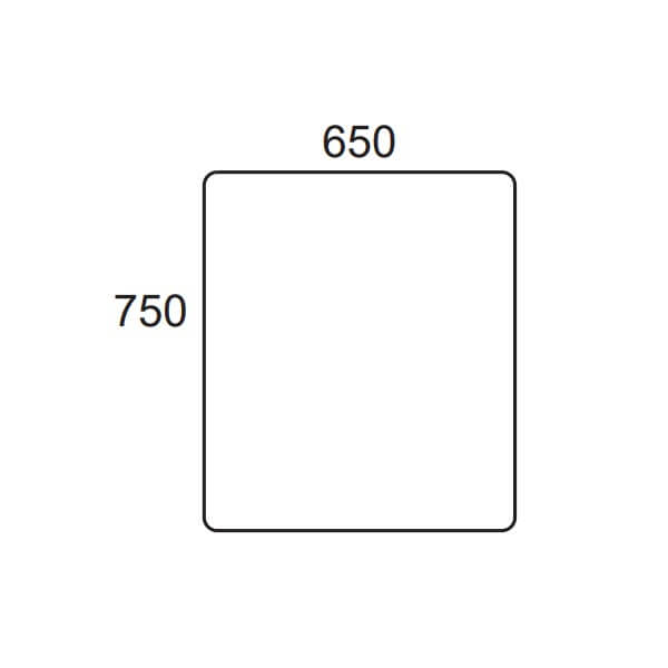 AMERICAN STANDARD LQ-04 กระจกเงา ขนาด 650 X 750 mm รุ่น Grace