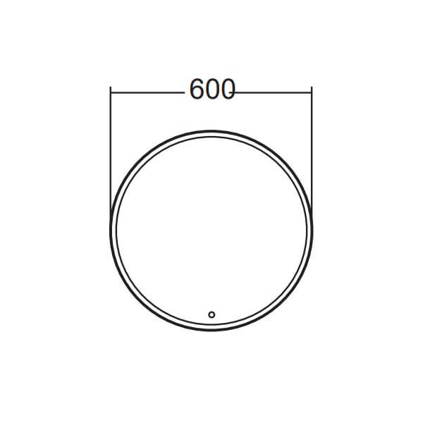 AMERICAN STANDARD LR-01 กระจกเงา ขนาด ∅600 mm รุ่น Rondo