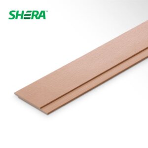 ไม้ฝาสเปลนดิดเฌอร่า รุ่นวิจิตรนนทรี ลายเสี้ยน สีบีช 1x15x300ซม.