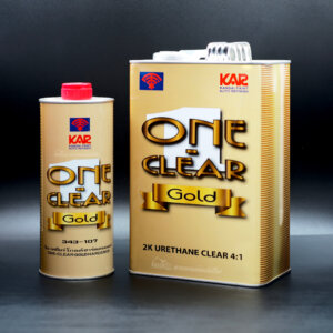สีเคลือบเงา 2เค 343-940 ตราพัด KAR วันเคลียร์ ทูเค โกลด์ 4.375 ลิตร