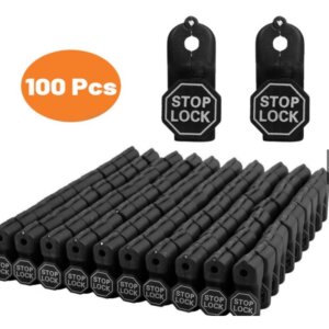 Stop Lock ตัวล็อคกันขโมยพลาสติก 6 มม. สีดำ แพ็ค100ตัว