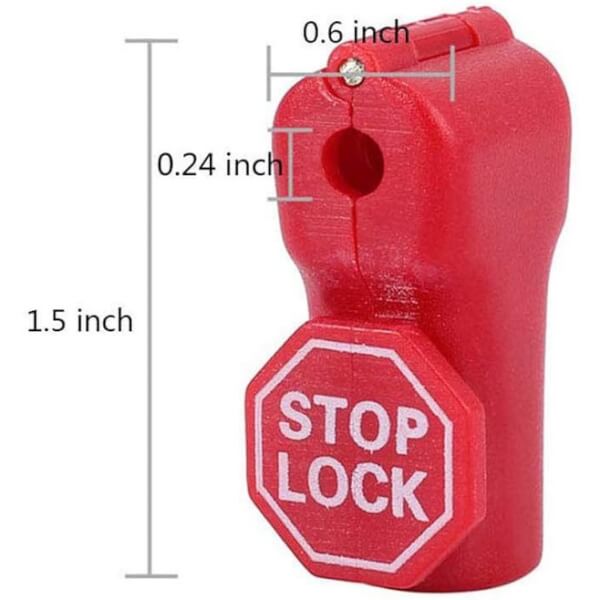 Stop Lock ตัวล็อคกันขโมยพลาสติก 6 มม. สีดำ แพ็ค100ตัว - Image 2