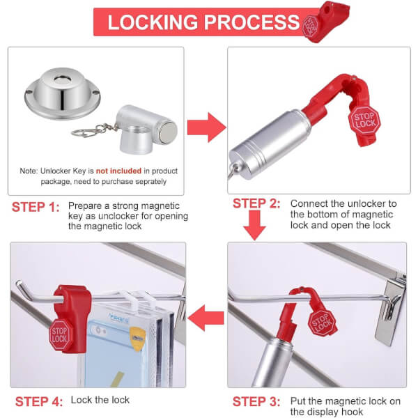 Stop Lock ตัวล็อคกันขโมยพลาสติก 6 มม. สีดำ แพ็ค100ตัว - Image 3