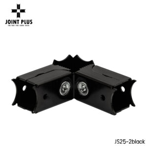 JS25-2 ข้อต่อเหล็กกล่องสีดำ 1นิ้ว(25×25มมม.)