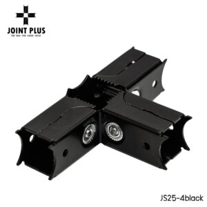 JS25-4 ข้อต่อเหล็กกล่องสีดำ 1นิ้ว(25×25มมม.)