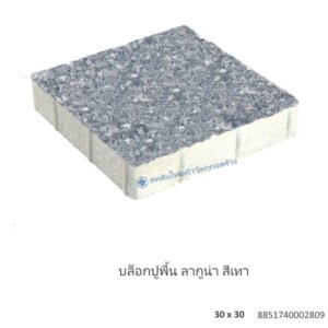 บล็อกปูพื้น ลากูน่า 30×30ซม. เทา