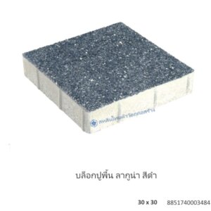 บล็อกปูพื้น ลากูน่า 30×30ซม. ดำ