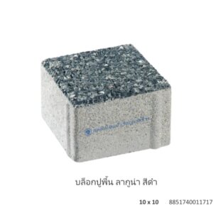 บล็อกปูพื้น ลากูน่า 10×10ซม. ดำ