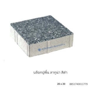 บล็อกปูพื้น ลากูน่า 20×20ซม. ดำ