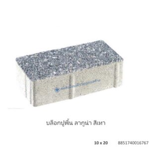 บล็อกปูพื้น ลากูน่า 10×20ซม. เทา