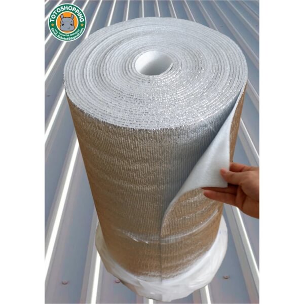 ฉนวนกันความร้อนพีอีเคลือบฟอยล์ หนา5mm กว้าง90cm ยาว5-20m - Image 2