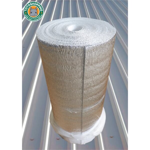 ฉนวนกันความร้อนพีอีเคลือบฟอยล์ หนา5mm กว้าง90cm ยาว5-20m