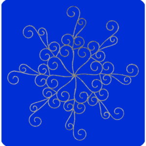 Snowflake 60cm. ลายม้วน