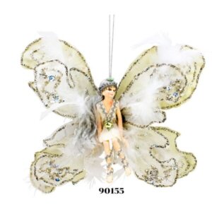 ตุ๊กตา Angel 8นิ้ว สีเงิน ปีกผีเสือ 90155