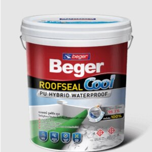 อะคริลิกกันซึม BEGER ROOFSEAL COOL PU HYBRID 206 สีเขียว 20 กก.