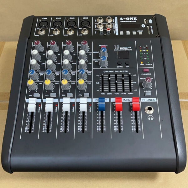 ชุดเครื่องเสียง ตู้ลำโพง1คู่+เพาเวอร์มิก+ไมโครโฟนไร้สาย set M40DM122M77 ฟรีสายต่อลำโพง - Image 5