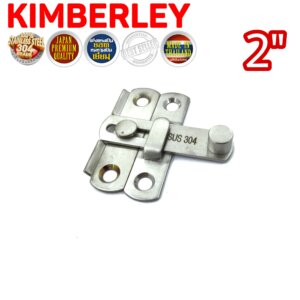 กลอนสับประตู กลอนสับบานเลื่อน กลอนสับหน้าต่าง สเตนเลสแท้ NO.599-2" SS