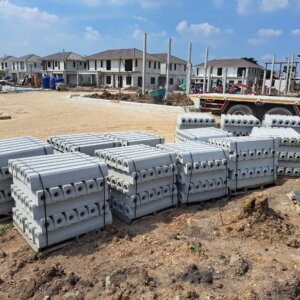 ขอบคันหินทรงเอ ขนาด 15x17x100 ซม.