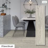 New! Leowood พื้นกระเบื้องยาง SPC หนา 6 มม. พร้อมโฟม IXPE รุ่น ULTIMA MAX (สี Sand Brush) ปูได้ 2.76 ตารางเมตร กระเบื้องคลิกล็อคลายไม้ - Image 2