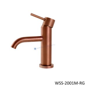 ก๊อกอ่างล้างหน้าเดี่ยว WSS-2001M-RG สีโรสโกลด์