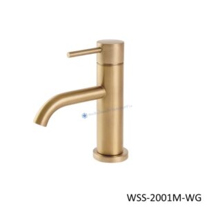 ก๊อกอ่างล้างหน้าเดี่ยว WSS-2001M-WG สีไวท์โกลด์