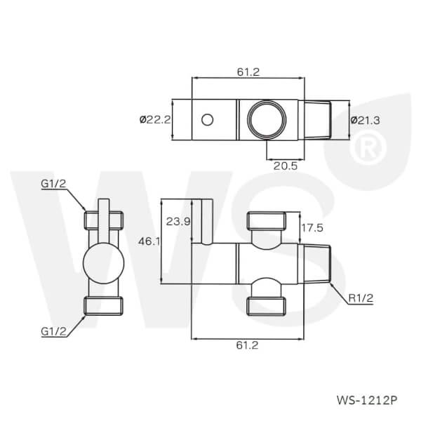 สต๊อปวาล์ว 2 ทาง รุ่นทีนนี่ WS-1212P - Image 2