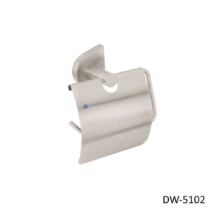 ที่ใส่กระดาษทิชชู่สแตนเลส มีฝาปิด ผิวแฮร์ไลน์ รุ่น DEW DROP DW-5102