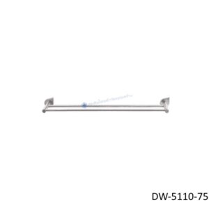 ราวแขวนผ้าสแตนเลส 2 ชั้น ขนาด 75 ซม. ผิวแฮร์ไลน์ รุ่นดิวดรอป DW-5110-75