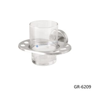 ที่แขวนแปรงสีฟันและวางแก้ว แบบสแตนเลส ผิวแฮร์ไลน์ รุ่นการ์เร็ต GR-6209