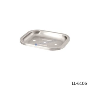 ที่วางสบู่สแตนเลส ผิวแฮร์ไลน์ รุ่นลอลลี่ LL-6106