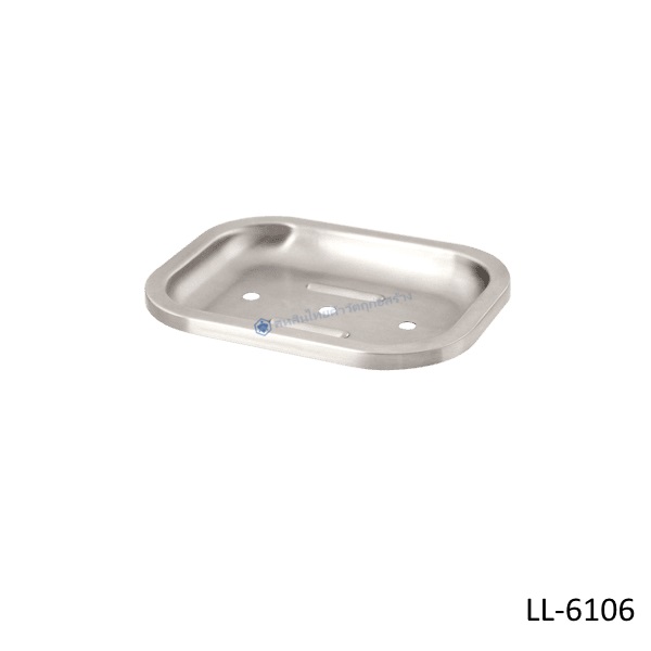 ที่วางสบู่สแตนเลส ผิวแฮร์ไลน์ รุ่นลอลลี่ LL-6106