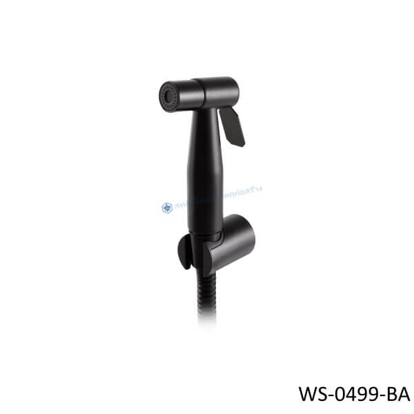 สายฉีดชำระสแตนเลส สีดำ WS-0499-BA
