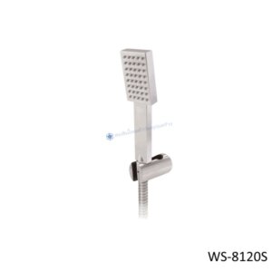 ฝักบัวอาบน้ำสแตนเลส แบบเหลี่ยม 2 นิ้ว WS-8120S