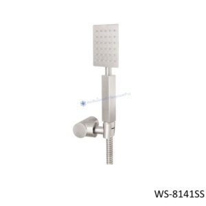 ฝักบัวอาบน้ำสแตนเลส แบบเหลี่ยม 4 นิ้ว WS-8141SS