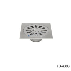 ตะแกรงกันกลิ่นกันแมลงสแตนเลส หน้าแปลน 4 นิ้ว FD-4303