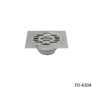ตะแกรงกันกลิ่นกันแมลงสแตนเลส หน้าแปลน 4 นิ้ว FD-4304
