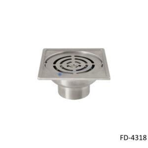 ตะแกรงกันกลิ่นกันแมลงสแตนเลส หน้าแปลน 4 นิ้ว FD-4318