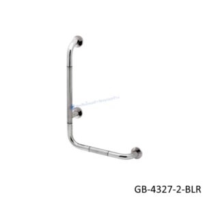 ราวกันลื่นสแตนเลส ตัว L (OD 32) ผิวเงา รุ่นพิมพ์ลาย GB-4327-2-BLR