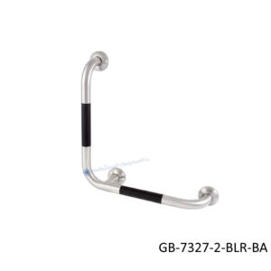 ราวกันลื่นสแตนเลส ตัว L (OD 32) รุ่น Metallic GB-7327-2-BLR-BA
