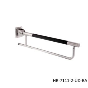 ราวกันลื่น แบบโยกขึ้น-ลง ยาว 60 ซม. (OD)32มม. รุ่น Metallic HR-7111-2-UD-BA