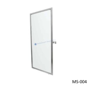 กระจกเงาปรับองศาได้ กรอบสแตนเลส ขนาด 60×80 ซม. MS-004