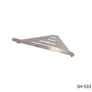 ชั้นวางของในห้องน้ำสแตนเลส แบบเข้ามุม ผิวแฮร์ไลน์ SH-533
