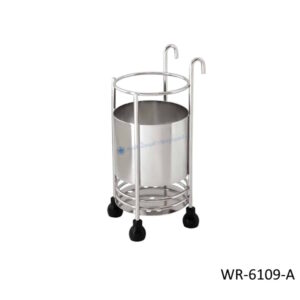 ที่ใส่ช้อนส้อมสแตนเลส มีขอเกี่ยว ทรงกลม WR-6109-A