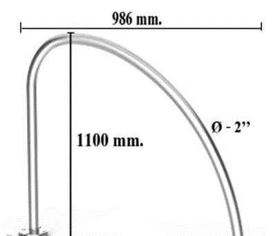 ที่จอดจักรยาน 1 ช่องจอด ทรงคลีบฉลาม Bike Parking Rack