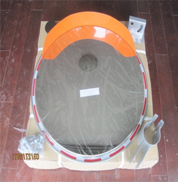 กระจกโค้ง สแตนเลส 304 ขอบสติกเกอร์สะท้อนแสง 3M ( 24 - 32 - 40 นิ้ว )