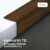 Leowood ตัวจบครอบฉาก T2 ขนาด 25 x 25 x 2000 มม. (สี Classic Walnut)
