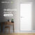 Leowood ประตูไม้ รุ่น iDoor S5 ใช้สำหรับห้องนอน ห้องทั่วไป (สี Pearl White)