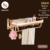 HH03 ราวแขวนผ้าอเนกประสงค์ติดผนังสีทองด้าน Multipurpose Shelf รุ่น MURRAY