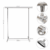 CASSA ราวตากผ้าสเเตนเลสบาร์เดี่ยว 50x125x135cm รุ่นCB0010-CL-125-1